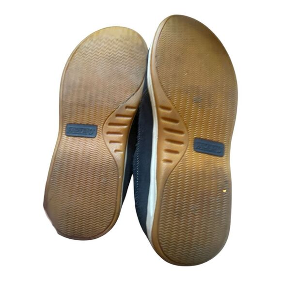 Lands End Direct Merchants Blue Suede Slip On Sneakers Size 11 - Picture 5 of 5